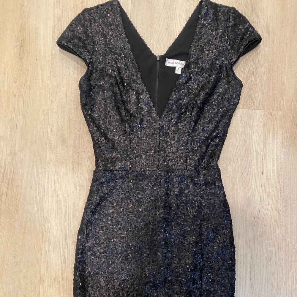 Dress the Population sequin mini